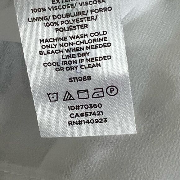 NWT Loft wavy embroidered medallion white navy maxi dress Sz S - Picture 10 of 10